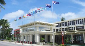 Tanoa International Dateline - Tonga - Front View